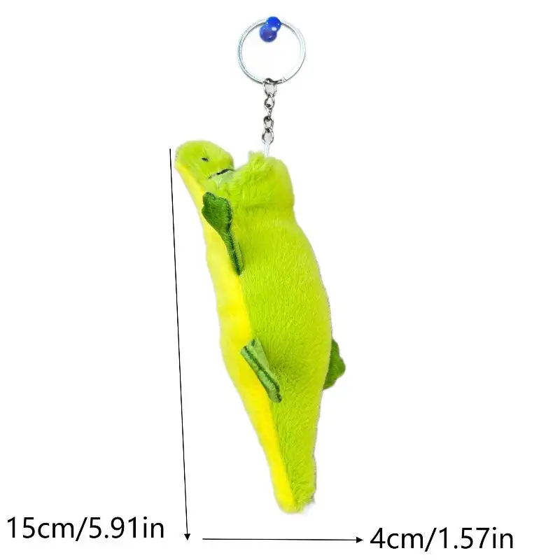 15 سنتيمتر الكرتون التمساح أفخم المفاتيح جميل محشوة دمية كيرينغ حقيبة قلادة ظهره معلقة الديكور مفتاح حامل الهدايا