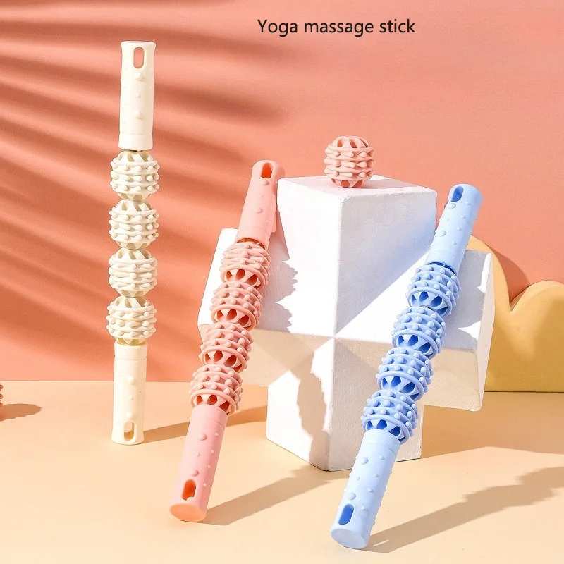 Yoga Wolf Zahn-Massagestab Fitness Faszienrolle Wadenmuskel-Entspannungswalze Beinmassagestab