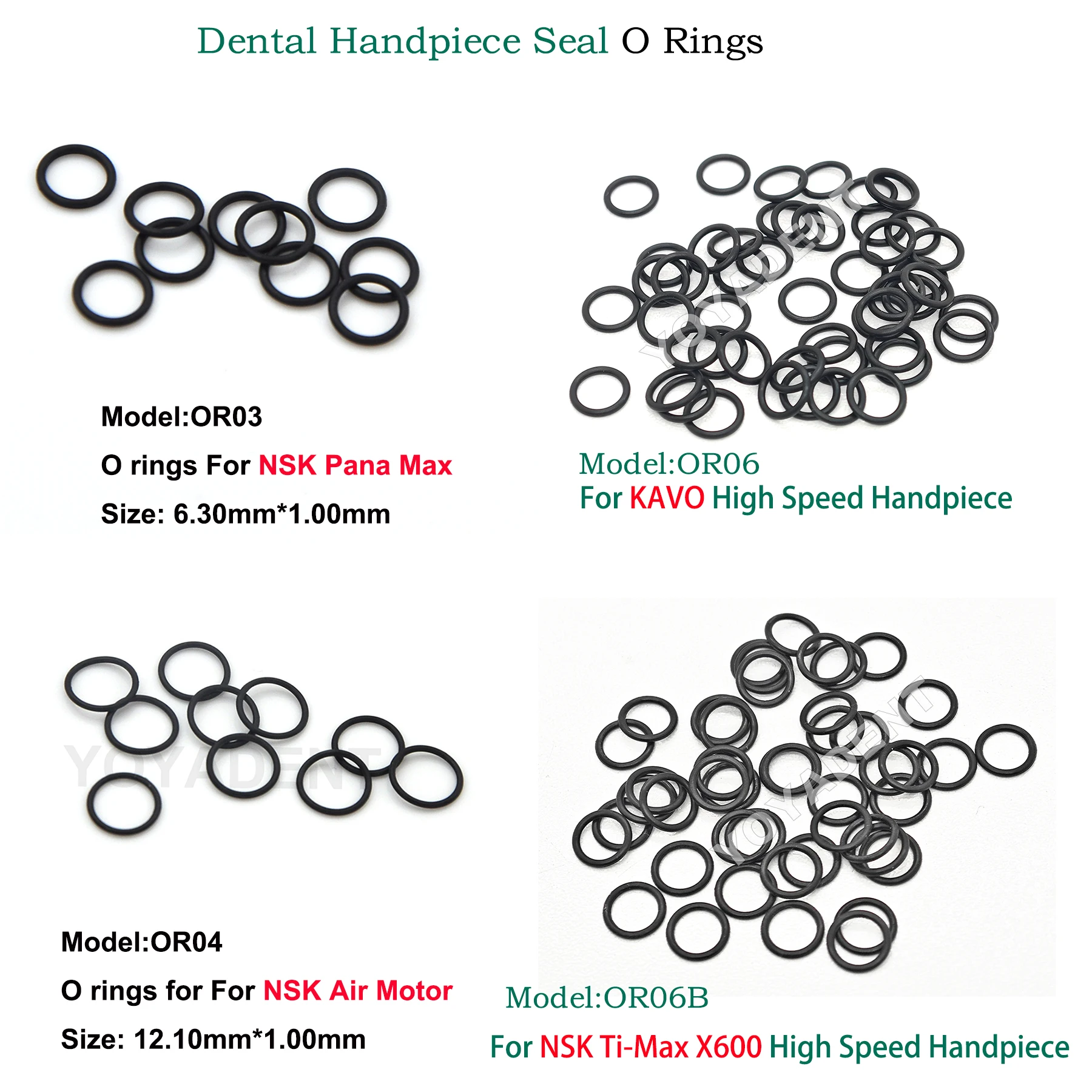 

Уплотнительные кольца для стоматологических наконечников Kavo NSK, универсальные, автоклавируемые, с защитой от масла