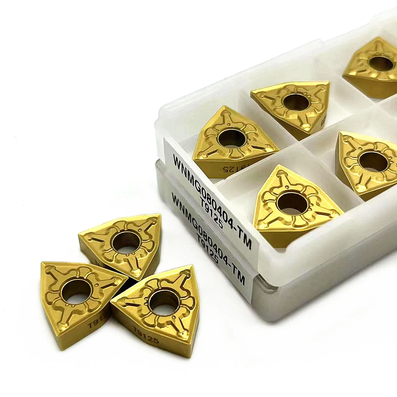 10PCS WNMG080404 TM9125 WNMG080408 TM 9125 carbide inserts External Turning tool WNMG 080408 Lathe Tools of machine industrial