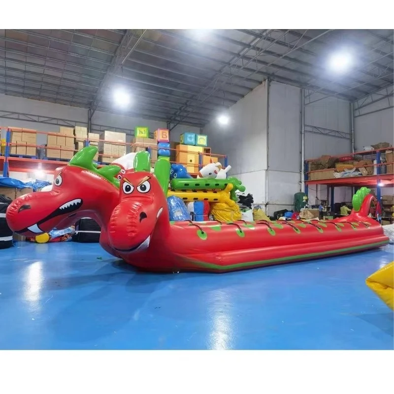 

Cycling Children's Toys Portable Mini Water Park Team Building Inflatable Game Banana Boat Double Tube