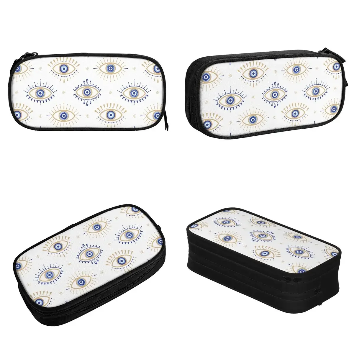 Evil Eye Magic Pencil Cases Pencil Pouch Pen Box for Student Large Storage Bags Students School Cosmetic Stationery