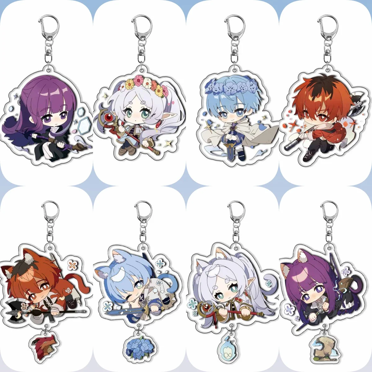 

Anime Frieren: Beyond Journey End Frieren at the Funeral Cosplay Acrylic Figure keychain Model Plate Desk Decor Christmas Gift