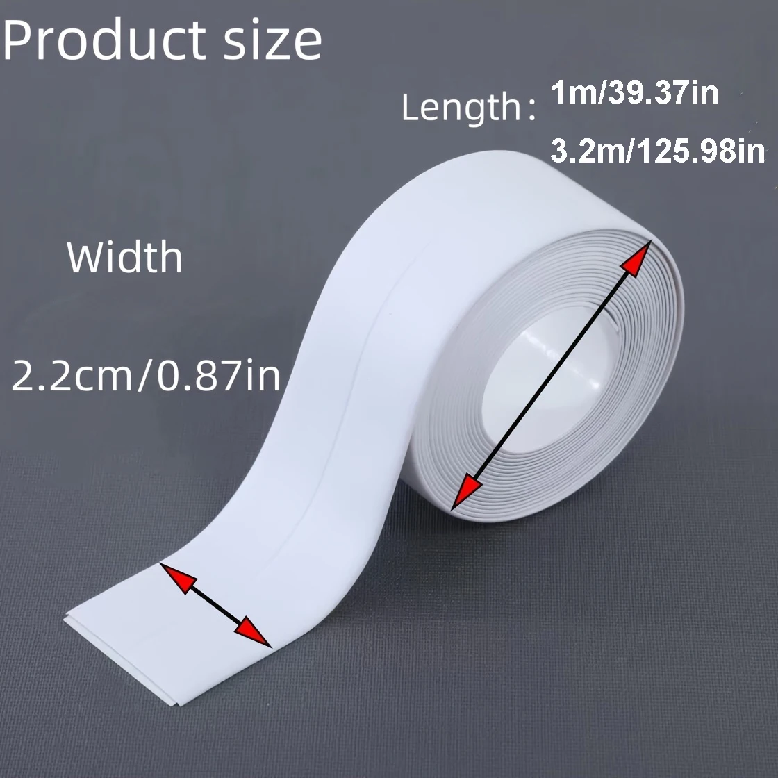 Waterproof Sealing Tape PVC Self Adhesive Bathroom Bath Wall Glue Sticker Kitchen Sink Caulk Mold Proof Seal Covering Tape Strip