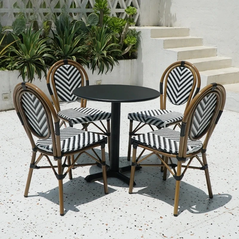 كرسي الروطان القابل للتكديس، ك - مراجعة Outdoor Furniture For Cafe وسعره