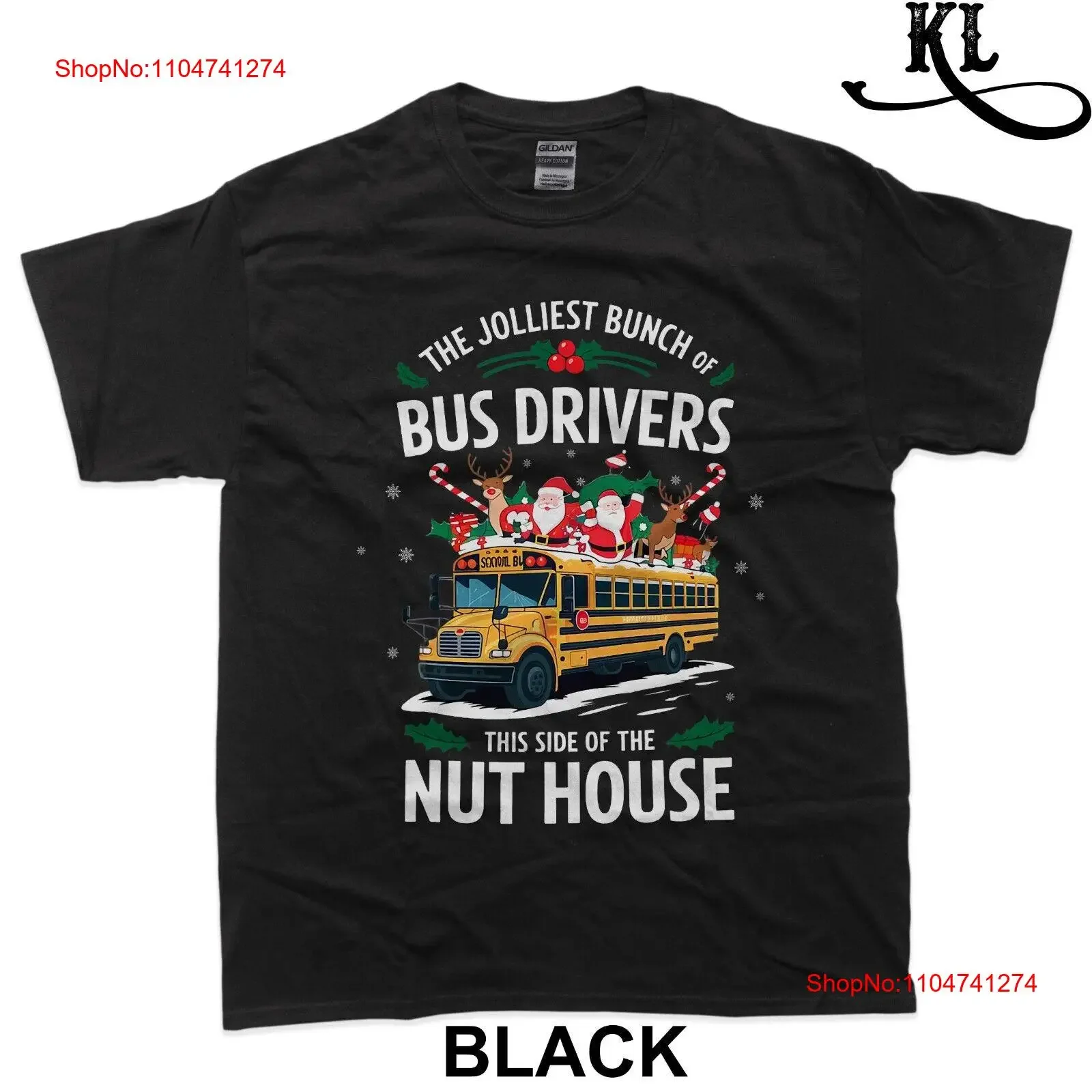 

Футболка Jolliest Bunch Of Bus Driver This Side Nut House, винтажный стираный топ для повседневной носки, женская растянутая слегка