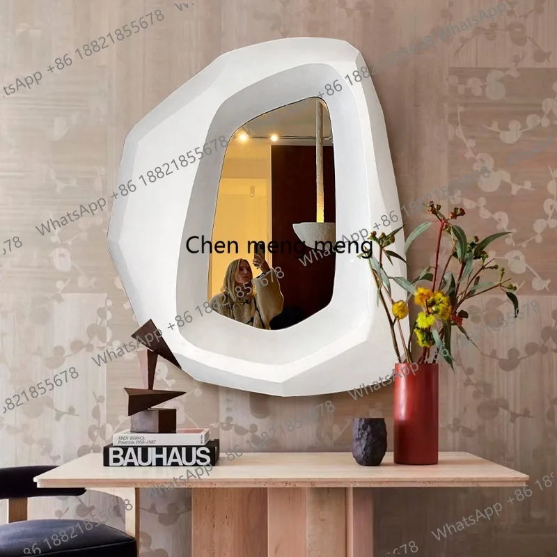 

European restaurant mirror, entrance art mirror ins style decoration, dressing mirror wall hanging
