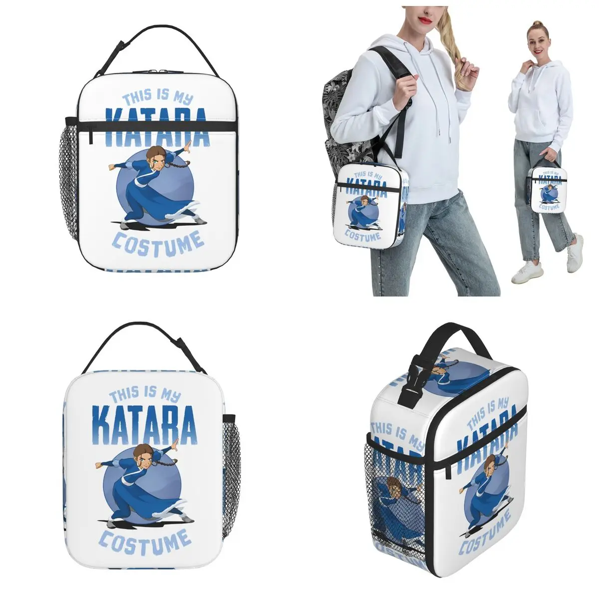 Avatar The Last Airbender My Katara Costume Merch Insulated Lunch Bag Food Storage Bag Reusable Cooler Thermal Lunch Boxes