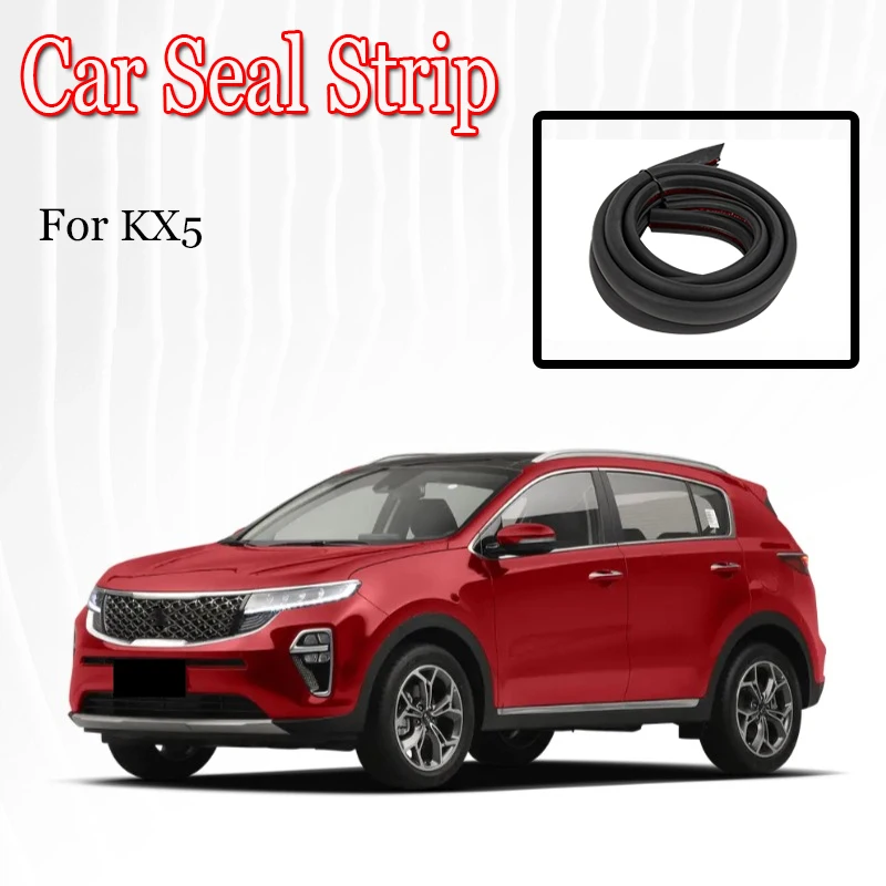 Car Door Seal Strip Rubber Noise Insulation Weatherstrip Soundproof Car Seal Strong Adhesive For KX5 Carnival Seltos K2 Sedan/HB