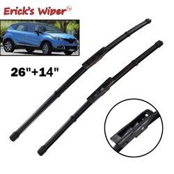 Erick's Wiper LHD Front Wiper Blades For Renault Captur Kaptur 2013 - 2016 Windshield Windscreen Window Rain Brushes 26