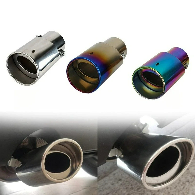 عادم GM Tailpipe - ملحق كاتم صوت مزخرف من الفولاذ المقاوم للصدأ باللون الأزرق المخبوز #4