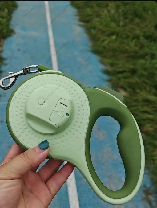 

Автоматический поводок для собак 3M 5M со светодиодной подсветкой, выдвижные поводки для домашних животных с держателем для мешка для какашек, многофункциональный поводок для домашних животных для больших собак