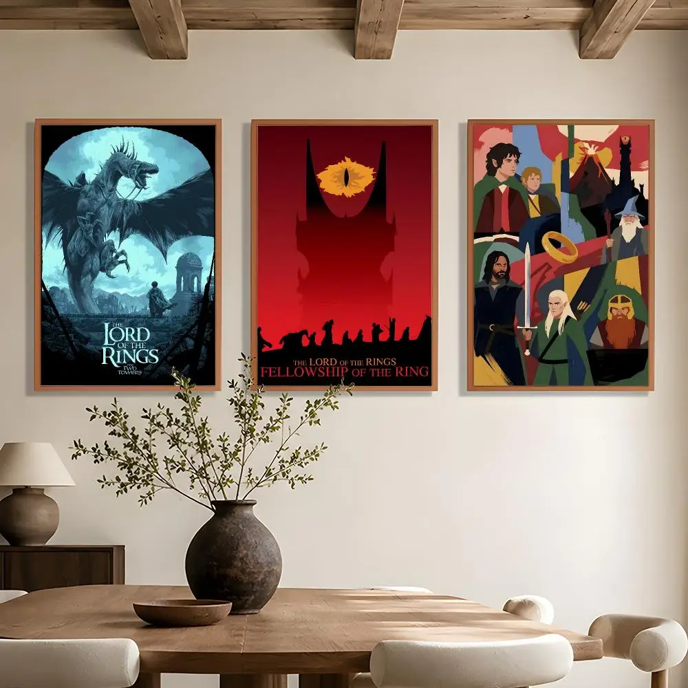 Fantasy Movie L-Lord of the Rings Poster Wall Art Poster HD Waterproof PP Print Bedroom Living Room Office Decor Gift