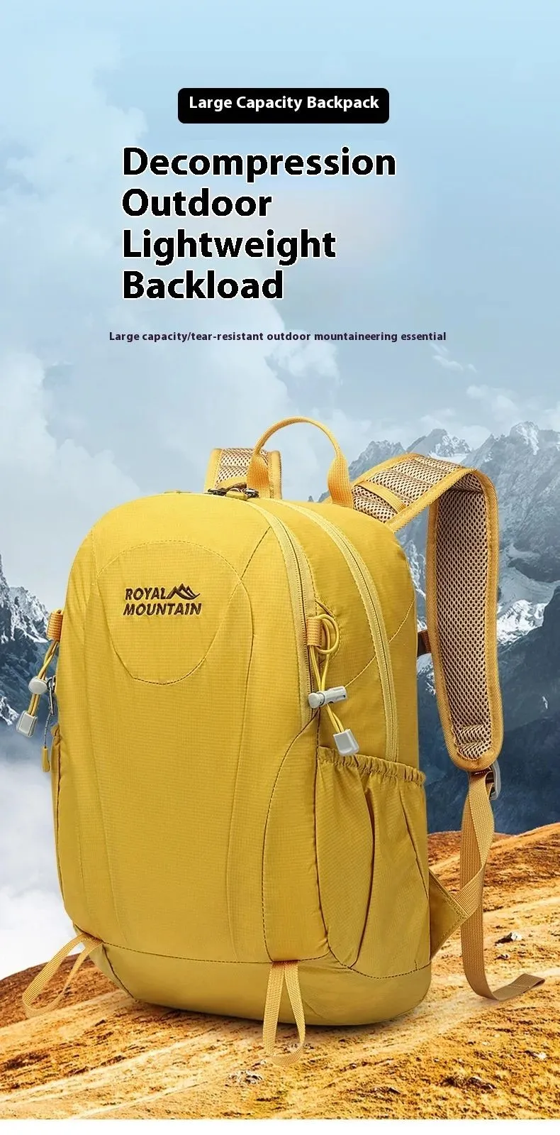 

Fashion Women's Men Travelling Hiking Waterproof Outdoor Lightweight Camping Small Backpack Simple Casual Travel College Bag