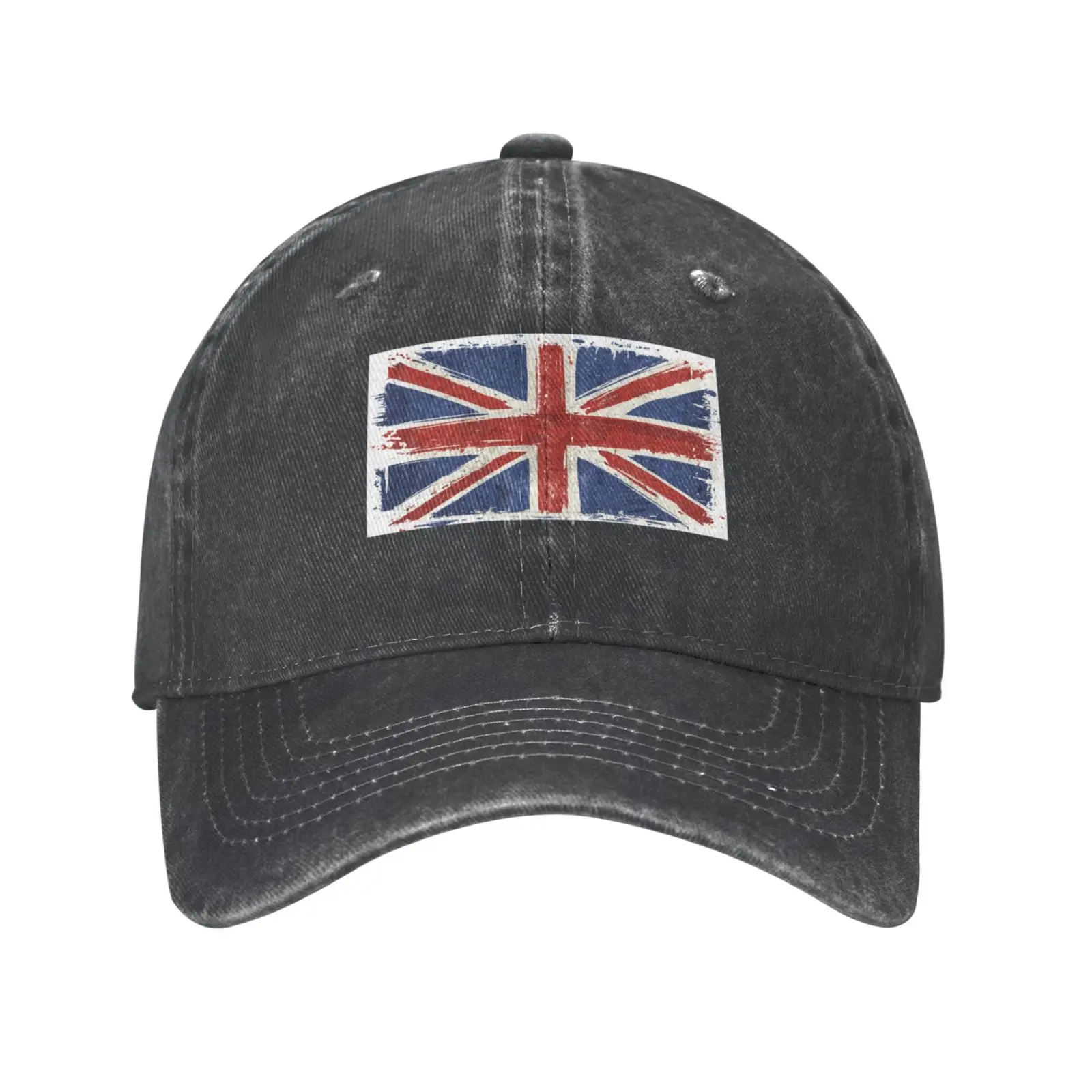 UK National Flag Country Snapback Cap Denim Cap Adult Unisex Four Seasons Hats for Women Cap for Men Hats One Size