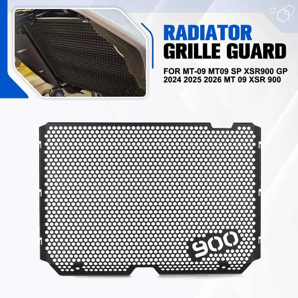 

For Yamaha MT-09 MT09 SP XSR900 GP 2024 2025 2026 MT 09 XSR 900 Motorcycle Radiator Guard Protection Cooler Grill Cover Cover