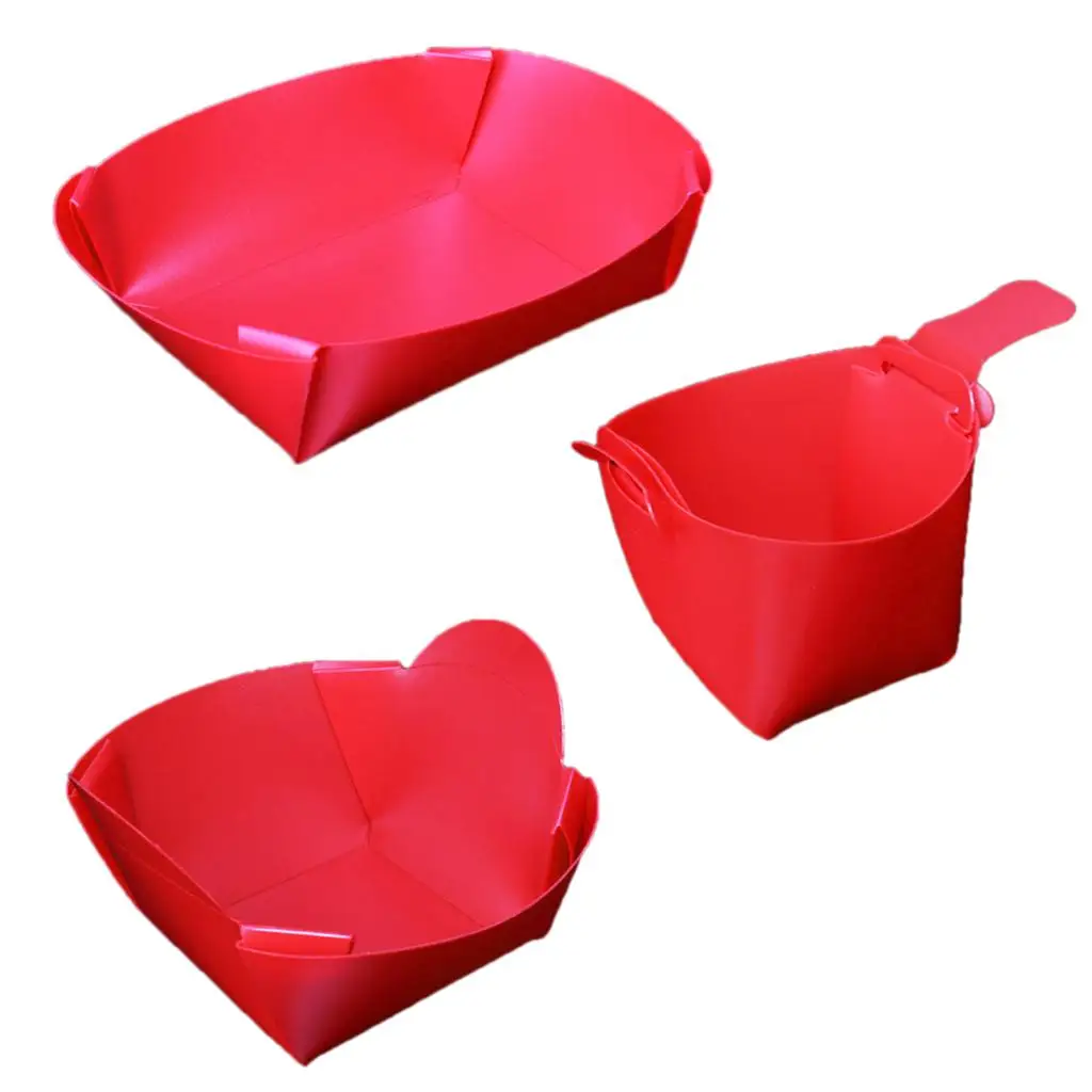 1050ml / 650ml / 350ml Plastic Collapsible Portable Camping Tableware Kit