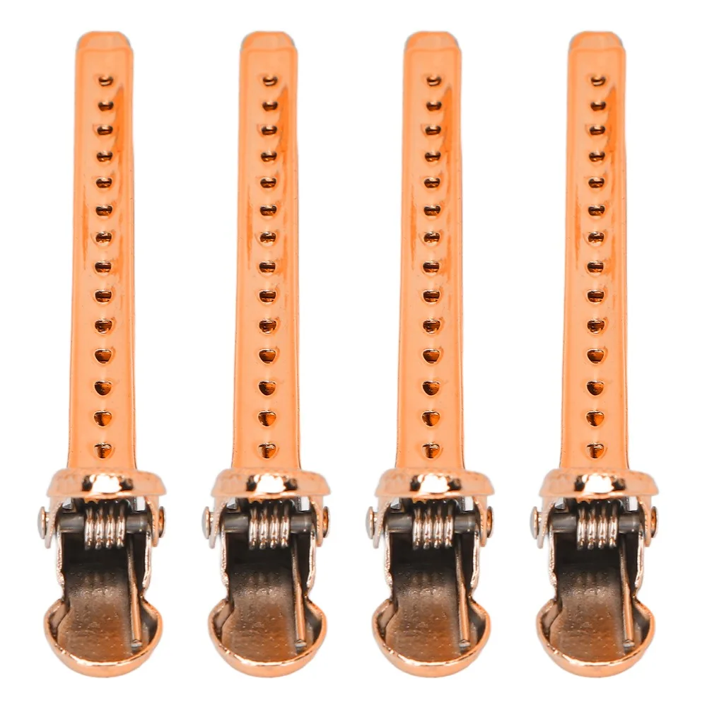 12pcs Lightweight Duck Billed Hair Clips Non Slip Metal Material Hair Roller Clips Professional Durable Salon Hair Clips