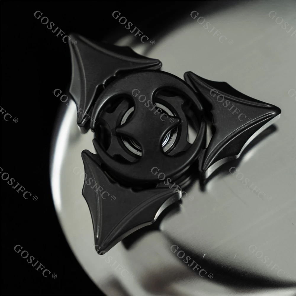 Chauve-souris à trois couches poignée vitesse Fidget Spinner EDC doigt Spinner EDC soulagement du Stress jouet Fidget jouets pour adultes