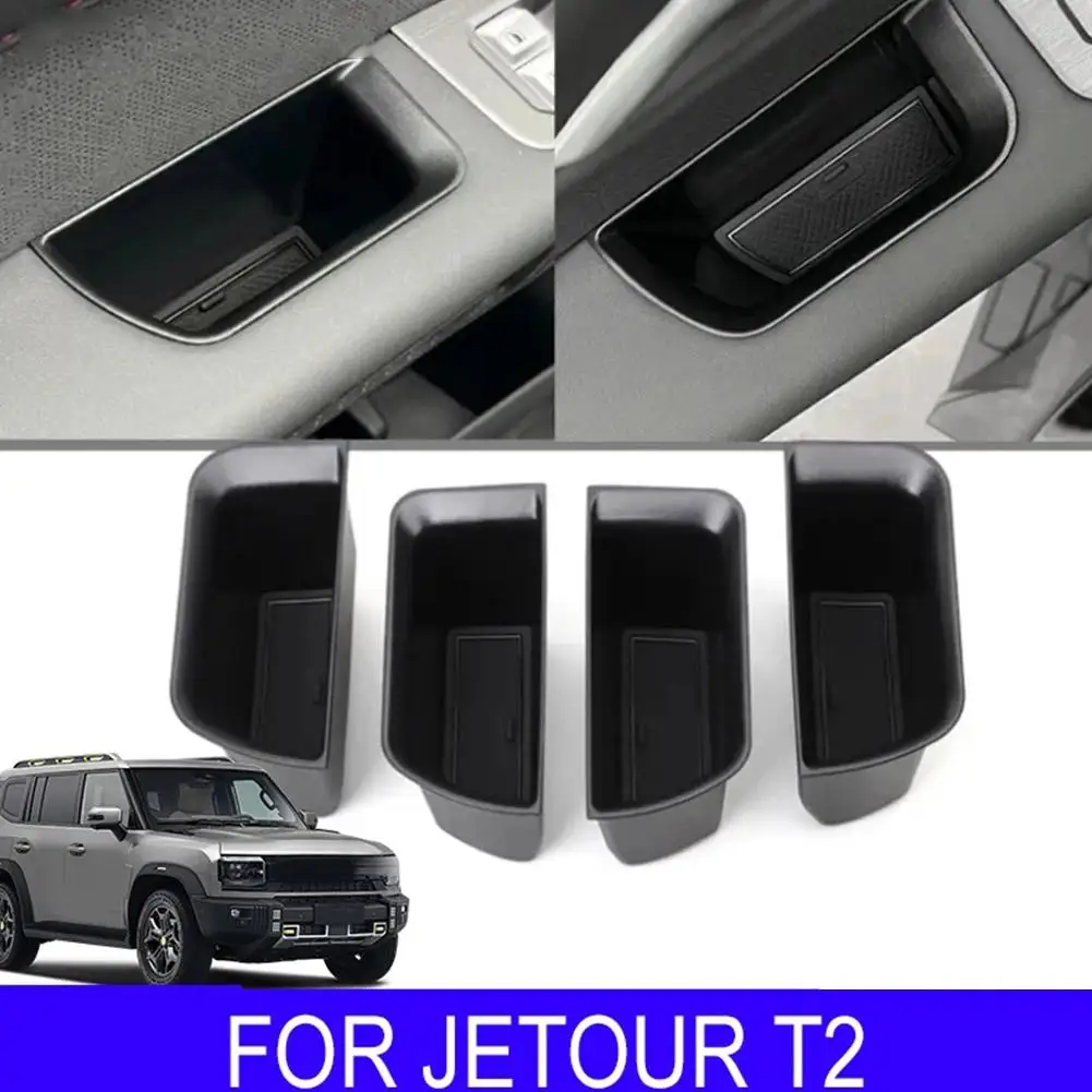 

For Chery Jetour ForTraveller T2 Car Organizer Door Armrest Container Box Storage Accessories Holder Tray Handle Auto Z8Q5