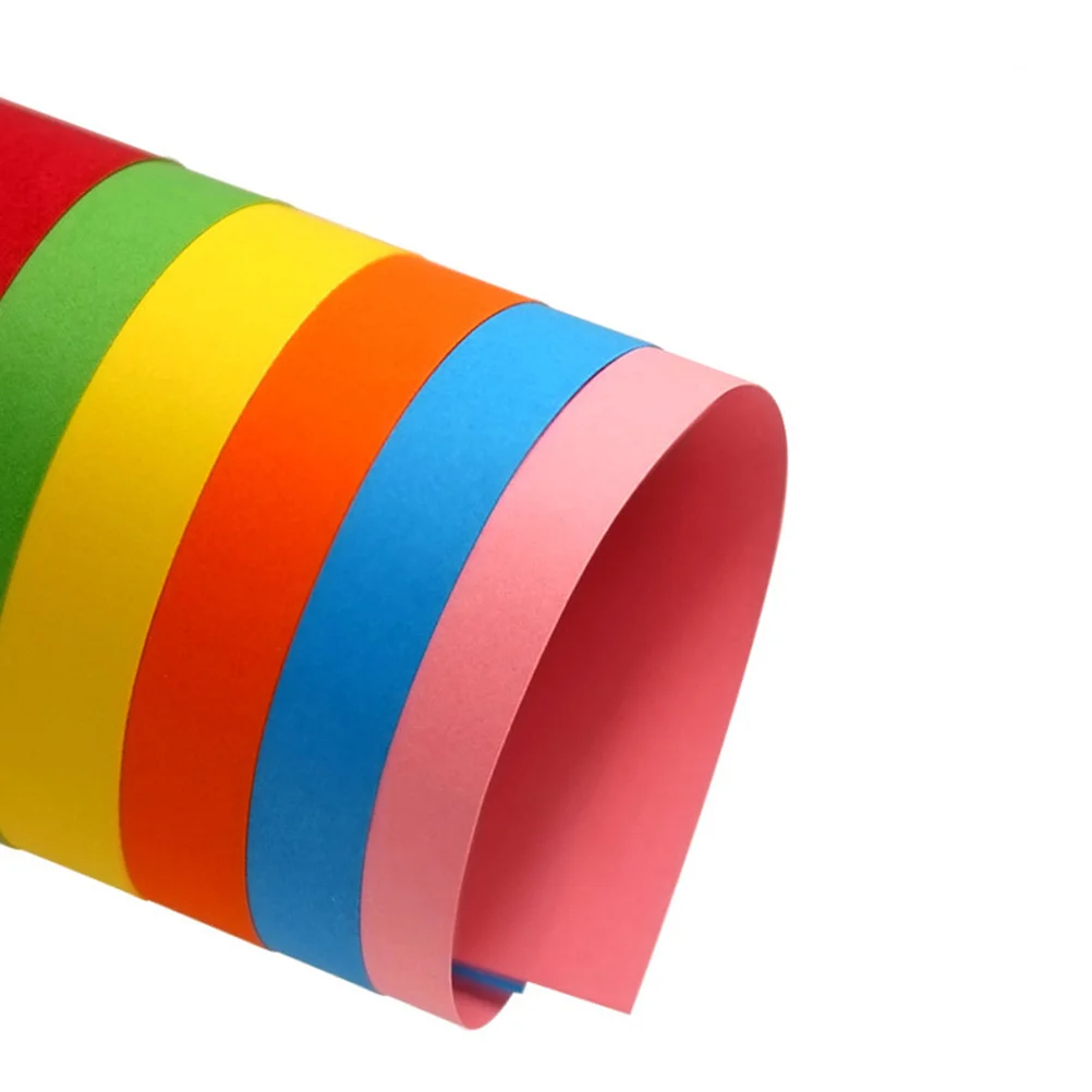 50 peças papelão colorido durável a4 10 cores diferentes papel grosso não é fácil quebrar papelão de presente artesanal para crianças