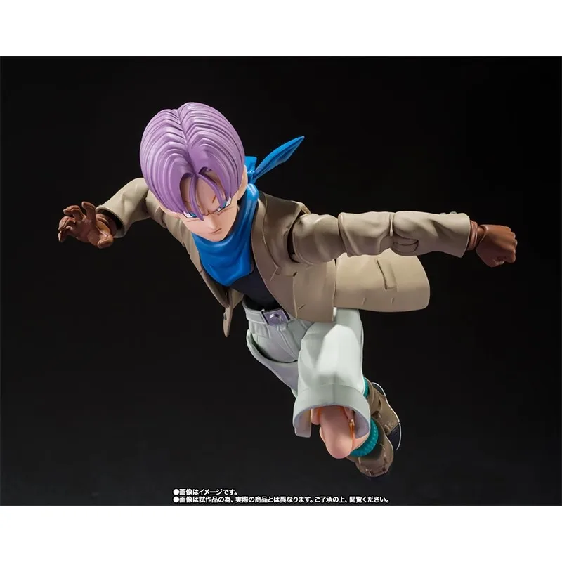 ドラゴンボールの子供向けアニメフィギュア,s.h.figuarts,トランクス,gt,dbz,shfトランクス,収集可能なおもちゃ,オリジナル,在庫あり