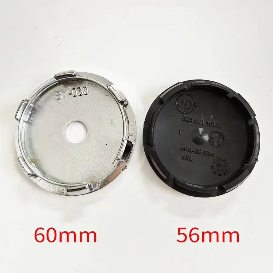 4pcs 56mm 60mm newest Ssangyong logo car emblem Wheel Center Hub Cap auto Rim refit dust-proof badge covers sticker accessories