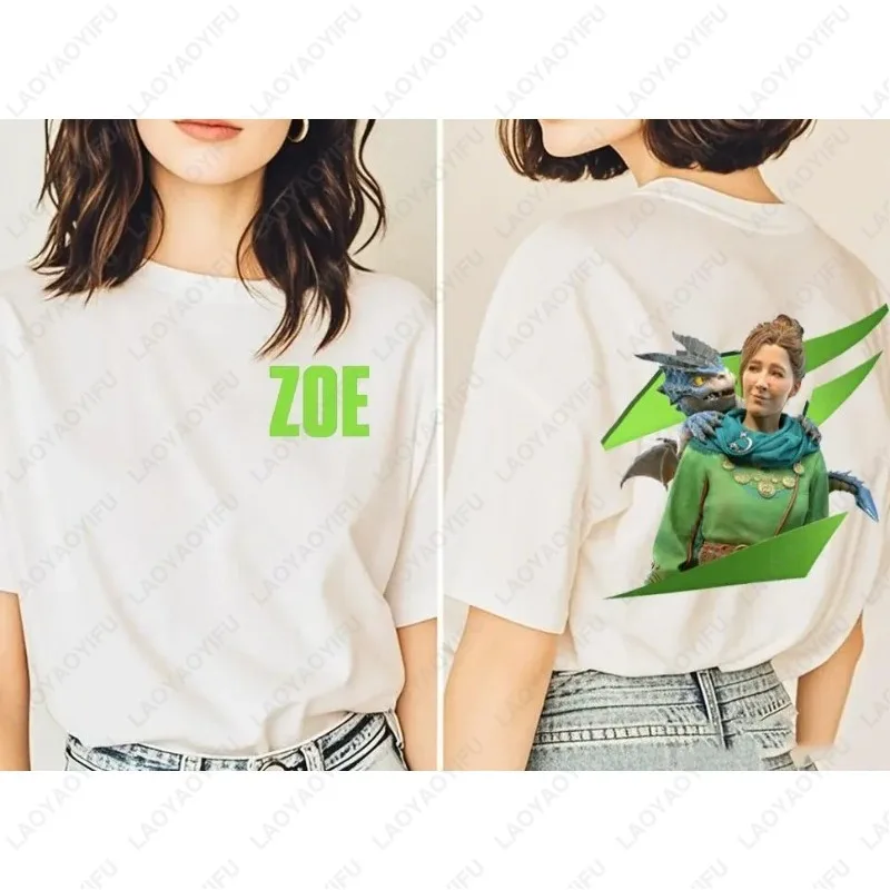 Tshirts with Split Fiction Cotton for The Summer 2025 Regular Short Sleeve Inspired By Games Video Game Fan Gifts Wen Women Tees