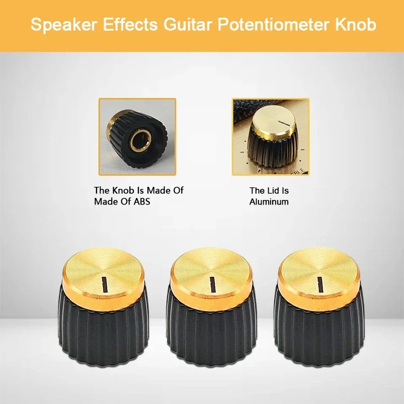 HIFI-Lautsprecher Audio-Tonpotentiometer Drehschalter-Knopf Gitarren-Effekt-Kappe - Premium-Klangregler für Audiogeräte – Detail 3
