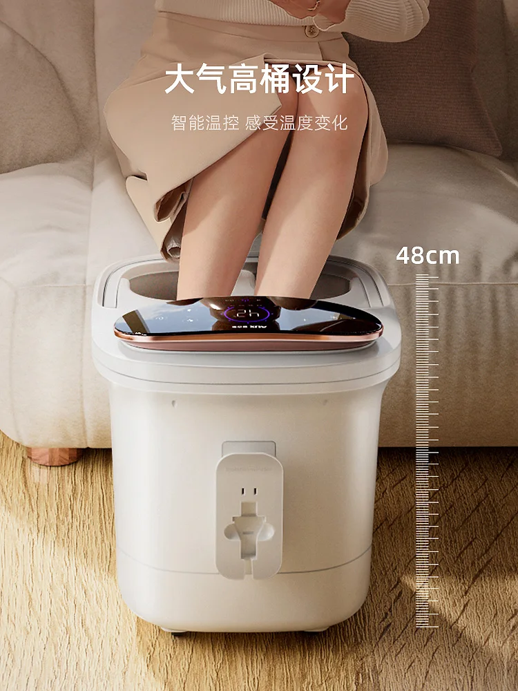 AUX ฟุตสปาเท้าแปรงนวดขัดผิวไฟฟ้าถัง Tropical นวดอัตโนมัติอย่างเต็มที่ล้าง Massage Detox เครื่องพับ Massagers