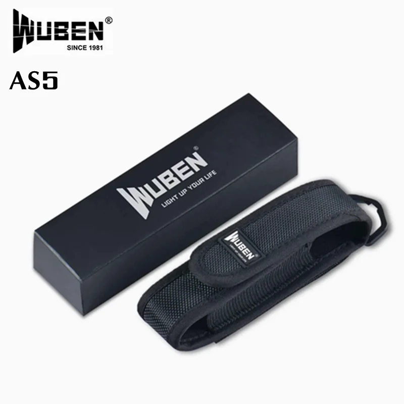 

WUBEN AS5 Flashlight/Battery Holster For C3, E10 L50, T040R TO46R, TO50R, LT35Pro, Etc or 18650/21700 Durable Nylon Pouch