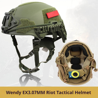Wendy Helmet 3.0 Thickened Tactical Airgun Safety Ballistic Helmet Adjustable Outdoor Hunting Sports Cycling Helmet Equipment