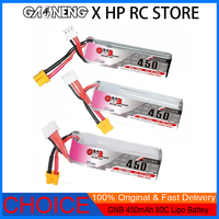GAONENG GNB 450mAh 80C 2S-4S LiPo Battery with XT30 Plug - High-C Rate for FPV Racing Drone