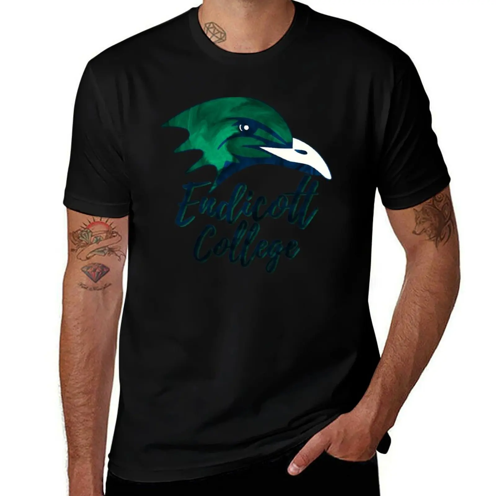 Endicott College (2) T-Shirt Soft Anti-Shrink Cotton Tee T-Shirt