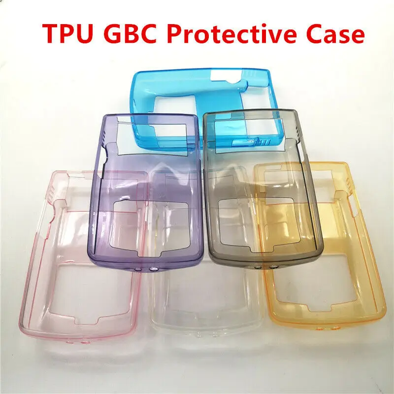 Color Optional--TPU Transparent Color Protective Cover for Game Boy Color Game Console