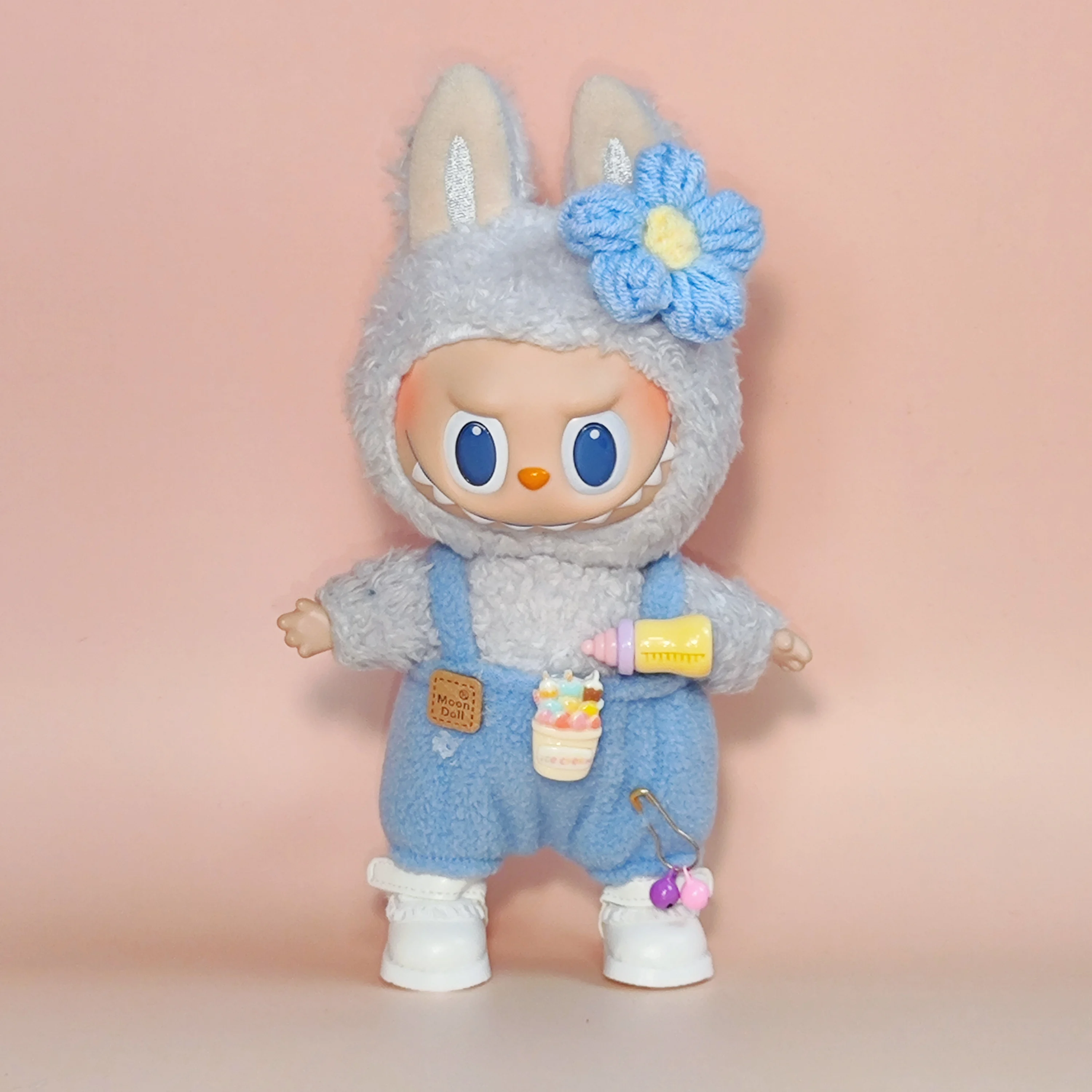 الملابس فقط لدمى لابوبو من الجيل الأول والثاني - صندوق غامض مع ملابس عصرية وإكسسوارات زجاجات الأطفال ومجموعات لطيفة وأنيقة