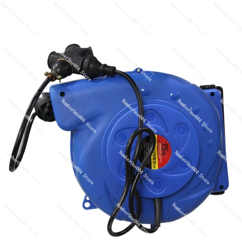 Auto-Retractable Hose Reel Electronic Drum Water Drum Bobbin Winder Car Repair Cable Winder Recycle Pu Pneumatic Tools