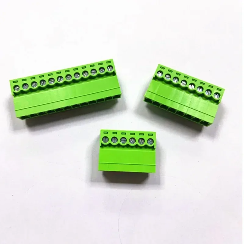 10pcs Aerial butt welding type 15EDGRK-3.5mm 3.81mm 2p-24p plug-in type 2edg type green terminal blockfor Connector row