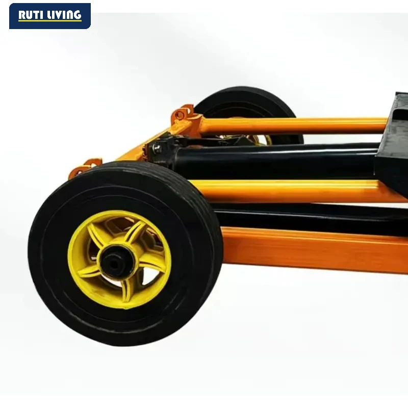 200kg load-bearing forklift, portable manual handling stacker, light and small household lift truck, hydraulic unloading