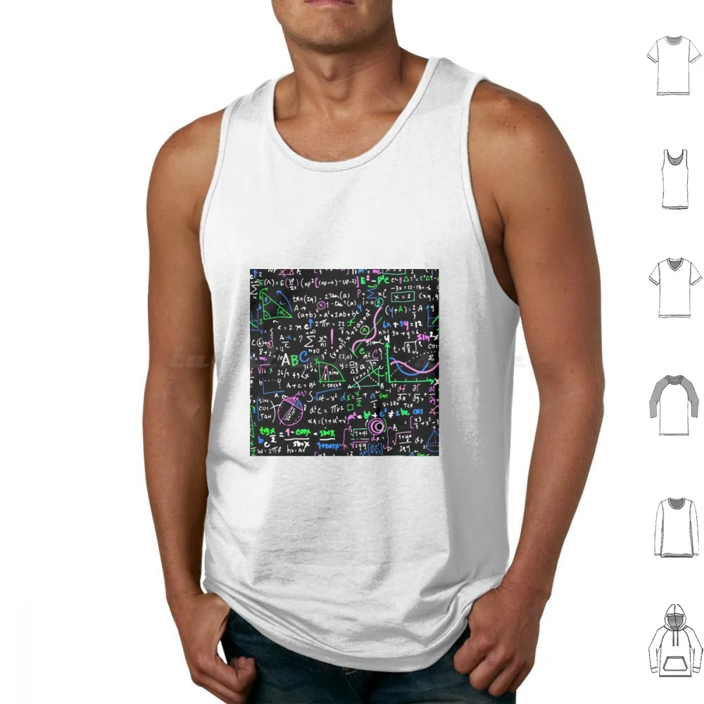 Algebra Maths Tank Tops Vest Sleeveless Math Science Mathematics Maths Geek Nerd Physics Funny School Chemistry Engineering