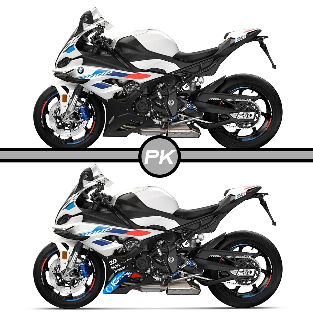 S1000RR 2023 Motorcycle body decals For S1000RR M1000RR S 1000 RR Lower side guard plate sticker Brand logo carbon fiber NEW