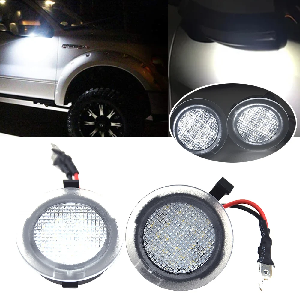 

2PCS LED Side Under Mirror Puddle Light For Ford Special Serivce Police Sedan 2014-2018