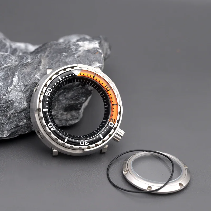 Mod Seiko Tuna Can Case NH35 Watch Case Fits NH34 NH35 NH36 7S26 7S36 Movement Sapphire Crystal Glass Watch Repair Replace Part