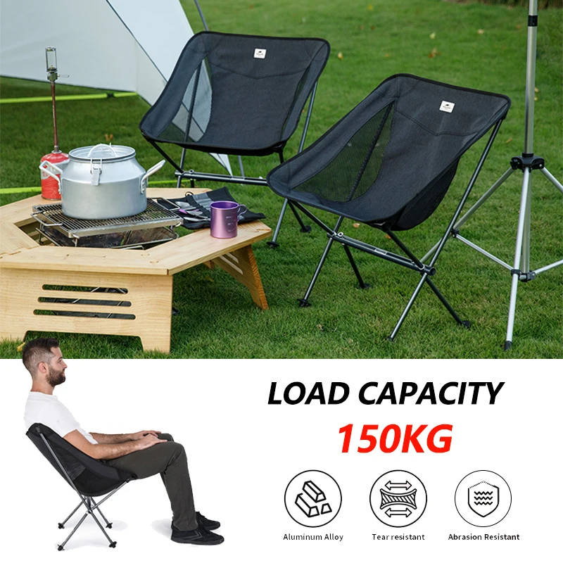 Naturehike Star Moon Chair L04 Camping Ultralight Portable Folding Aluminum Alloy Chairs Fishing Picnic Outdoor Chairs