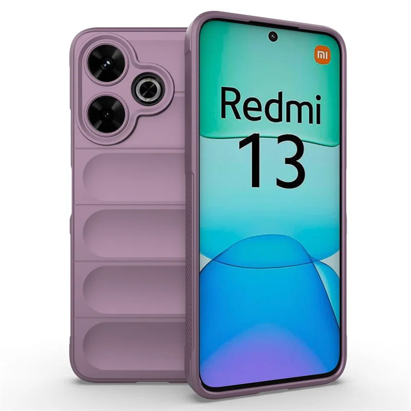 Custodia Silicone TPU Per Redmi 13 (4G) / POCO M6 (4G) / Redmi 13 5G / POCO M6 Plus 5G – Antiurto E Leggera, Colore Azzurro - 5