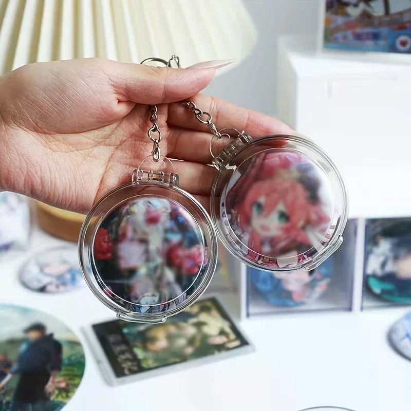 Transparent Badge Storage Container For Painful Package Anime Badge Storage Display Bag Portable Storage For Jewelry Accessories