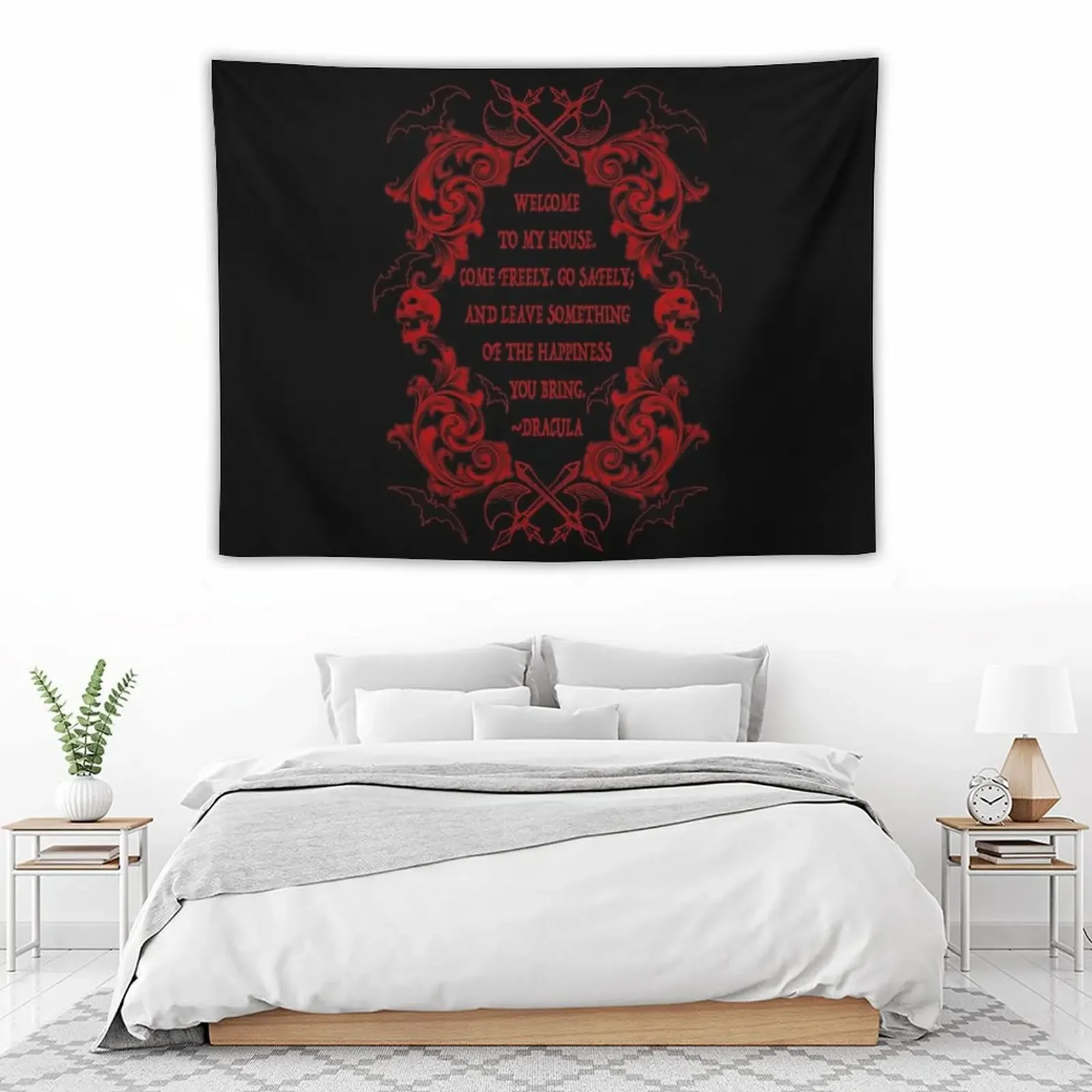 Dracula citazione arazzo decorazioni per la casa azioni estetica decorazioni per la casa parete decorativa Cute Room Decor arazzo