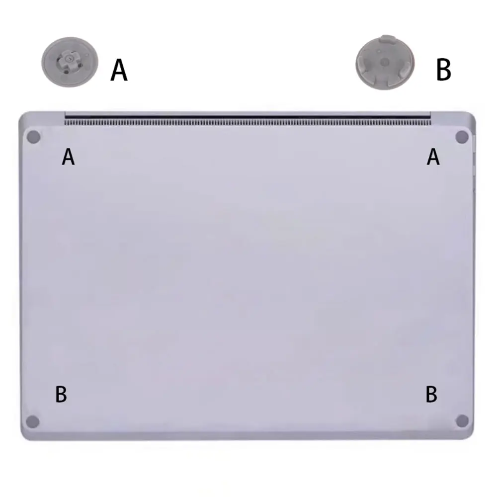 Anti Slip Rubber Feet For Surface Laptop 3 4 5 6 Bottom Case Foot Pad 1872 1868 1952 1867 1950 1958 Sliver Gold Ice Blue Black