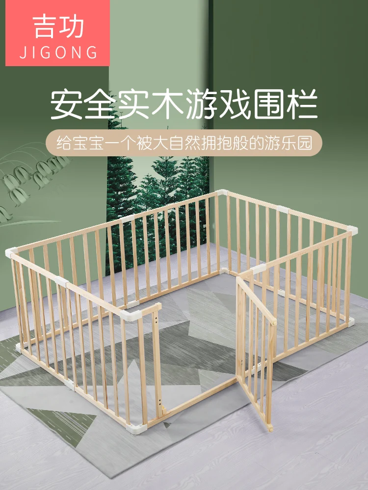 EG313: Extra-Height Baby Playpen, Home Safety Fence, Toddler Crawling Mat | Tall Baby Fence, Secure Crawling Zone