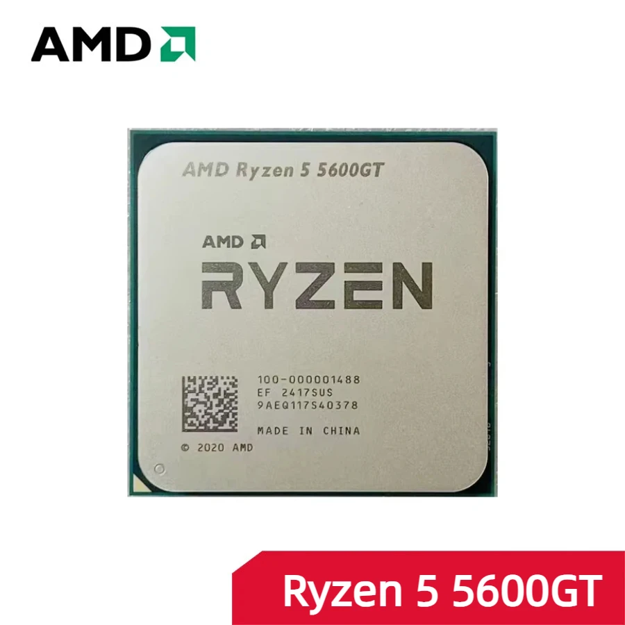 

Процессор AMD Ryzen 5 5600GT R5 5600GT 4,6 ГГц, 6-ядерный процессор AM4, новый, но без кулера